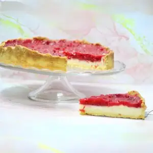 Tarta de frambuesa Trozo